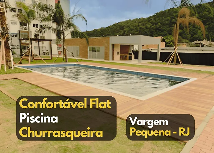 Flat piscina AR VAGA 5min Recreio próx CT Flamengo Apartamento Rio de Janeiro